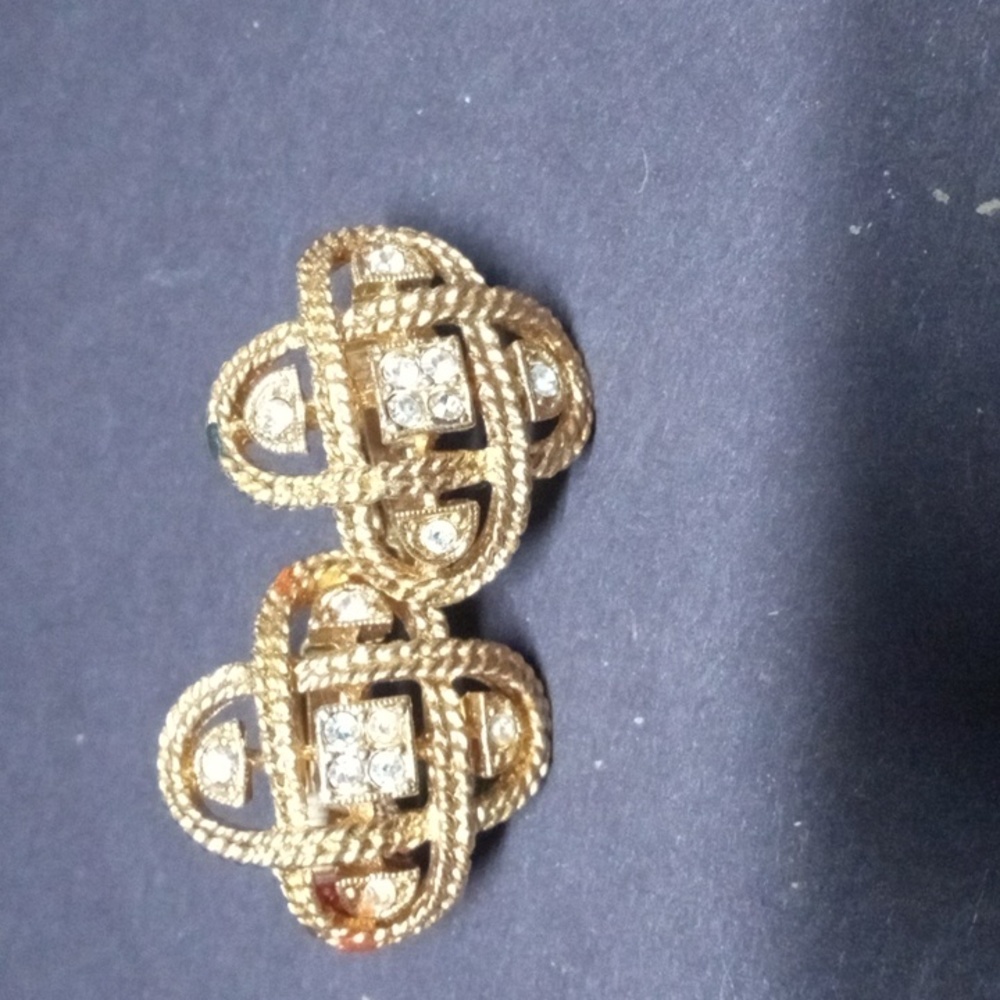 Antique clip on earrings